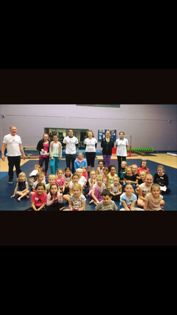 Gymnasts at Dan Purvis Gymnastics