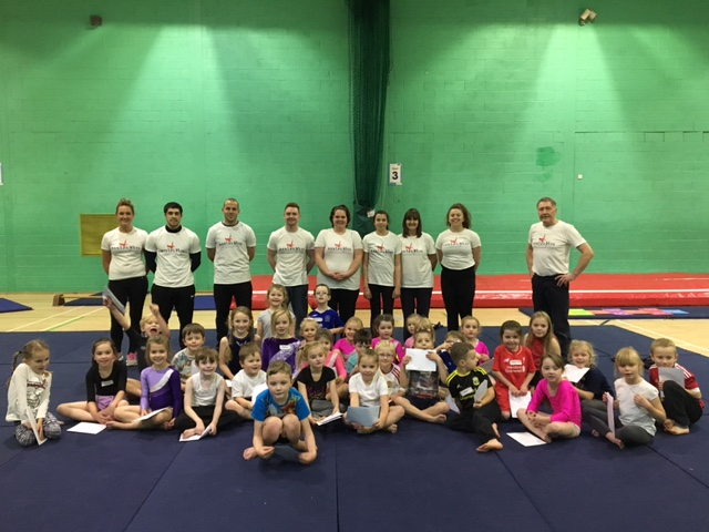 A Dan Purvis Gymnastics class