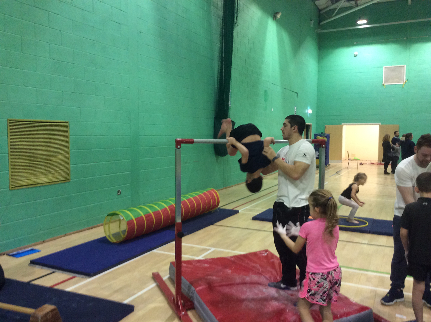 Children training at Dan Purvis Gymnastics
